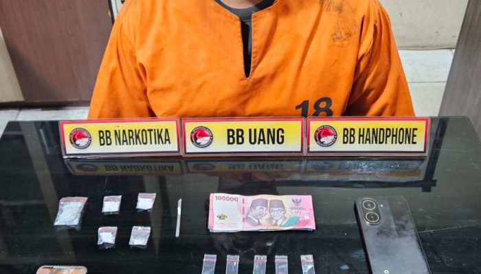 Polres Inhil Ungkap Peredaran Sabu 8,60 Gram dalam Ops Antik 2026, Satu Pengedar Diamankan