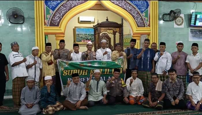 Lewat Subuh Keliling, Kapolsek Tualang Bangun Kesadaran Kamtibmas dan Anti Narkoba