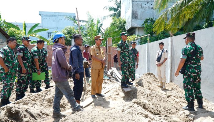 Pastikan Kelayakan Bangunan , Irutum itdam XIX/TT Tinjau langsung Lokasi KDKMP di Inhil