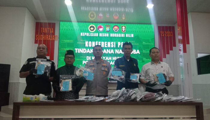 Hingga Januari – April 2026 Polres Inhil Tindak 64 Kasus Narkoba dengan 79 Tersangka