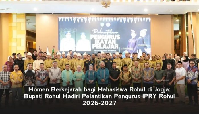 Bupati Anton Hadiahkan Bus dan Alat Musik Tradisional Saat Pelantikan IPRY Rohul