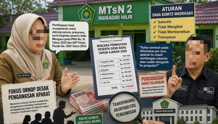 Usai Klarifikasi Kepala MTsN 2 Inhil, Fokus Ornop Minta Aparat Lakukan Pengawasan