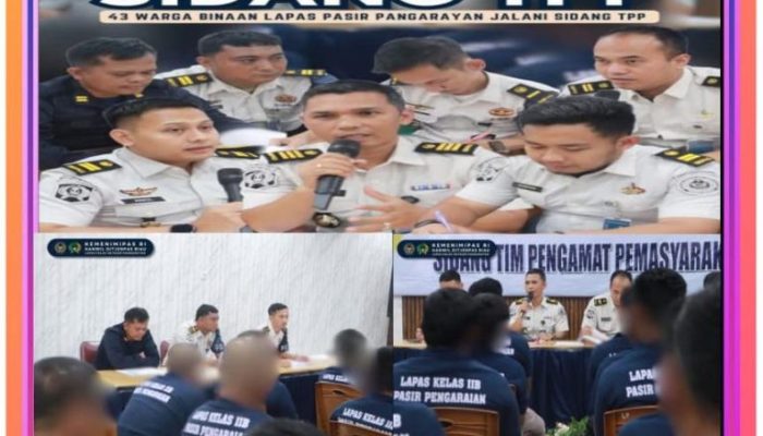 43 Warga Binaan Lapas Pasir Pangaraian Jalani Sidang TPP