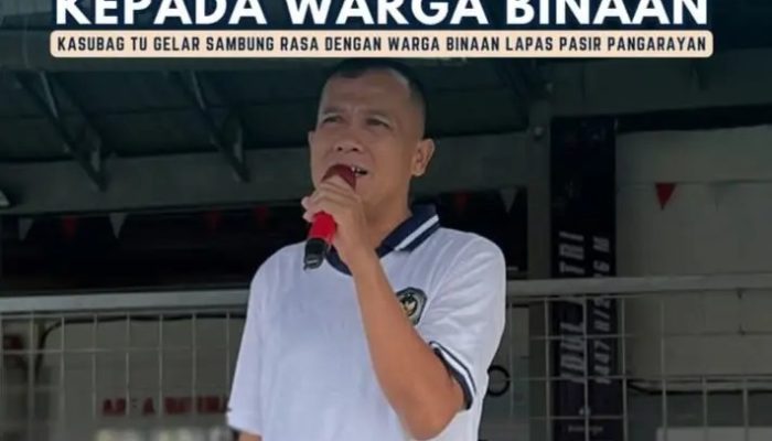 Kasubag TU Lapas Pasir Pengaraian Gelar ‘Sambung Rasa’ dengan Warga Binaan