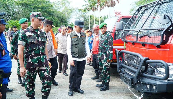 Dandim 0314/Inhil Hadiri Apel Siaga Darurat Penanggulangan Karhutla Kabupaten Inhil Tahun 2026