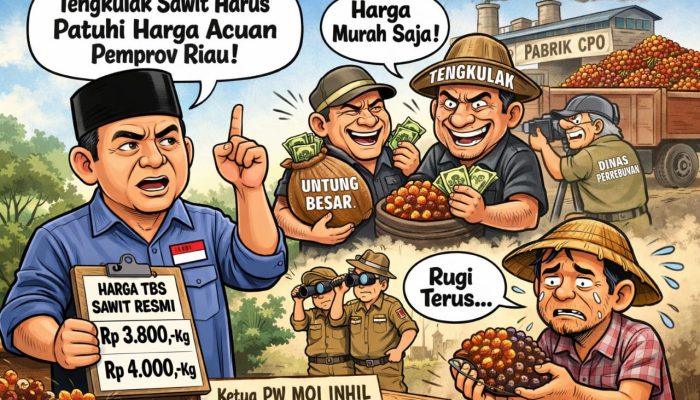 PW-MOI Inhil Minta Tengkulak Sawit Patuhi Harga Acuan Pemprov Riau, Fitra: Jangan Sesukanya Menentukan Harga ke Petani