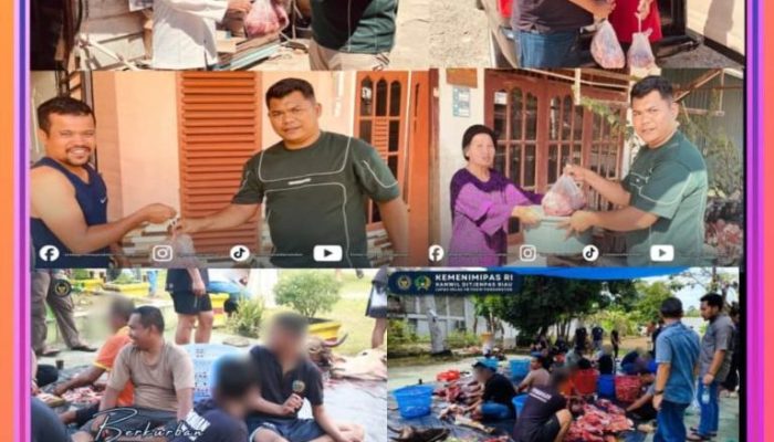 Lapas Pasir Pangaraian Laksanakan Penyembelihan Hewan Kurban, Wujud Kepedulian dan Kebersamaan di Hari Raya Idul Adha 1447 H