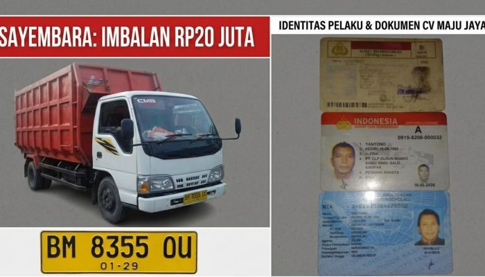 Bawa Kabur Dump Truk dari Sungai Salak, Pemilik Janjikan Imbalan Rp20 Juta Bagi yang Menemukan