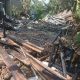 Diduga Korsleting Listrik, Dua Rumah Warga di Seberang Tembilahan Hangus Terbakar
