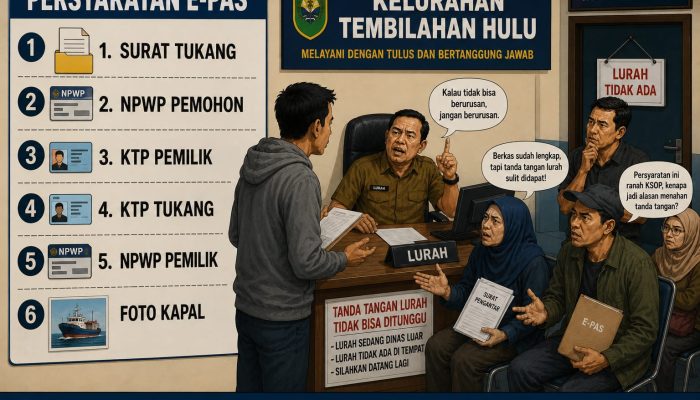 Pelayanan Kelurahan Tembilahan Hulu Dikeluhkan Warga, Sulitnya Tanda Tangan Lurah hingga Dugaan Persyaratan di Luar Kewenangan Jadi Sorotan