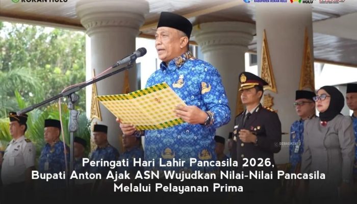 Pimpin Upacara 1 Juni, Bupati Rokan Hulu: Pelayanan Maksimal Adalah Wujud Nyata Pancasila