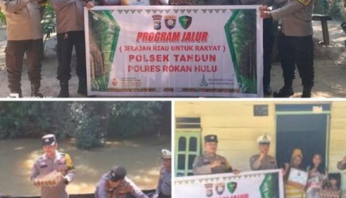 Polsek Tandun Salurkan Bantuan Sosial melalui Program JALUR di Desa Puo Raya
