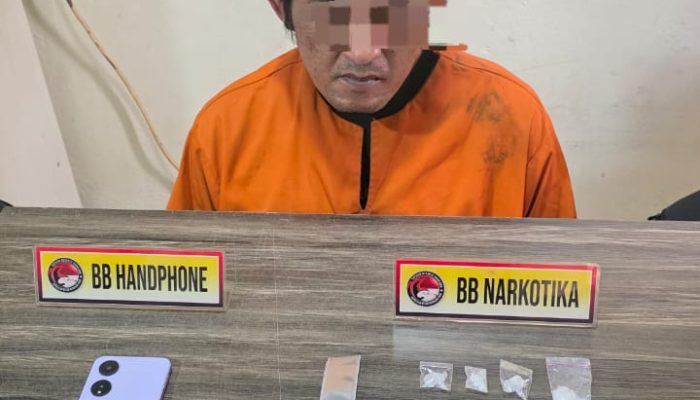Satresnarkoba Polres Inhil Ungkap Kasus Peredaran Sabu, Amankan Seorang Pengedar dan Sita 4,70 Gram Sabu