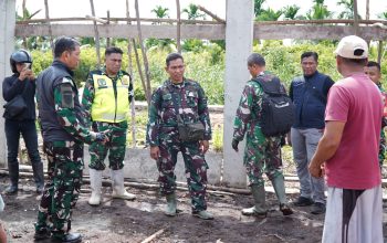 Dandim 0314/Inhil Tinjau Pembangunan Koperasi Merah Putih di Batang Tuaka, Pastikan Progres Sesuai Target