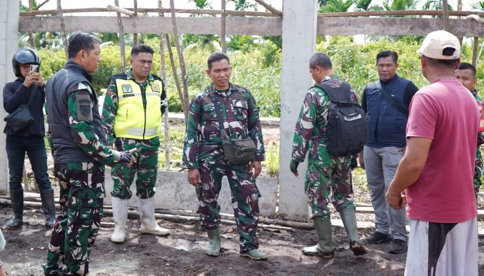 Dandim 0314/Inhil Tinjau Pembangunan Koperasi Merah Putih di Batang Tuaka, Pastikan Progres Sesuai Target