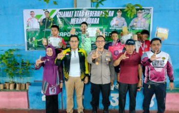 Green Policing Warnai Penutupan Turnamen Bulutangkis HUT Bhayangkara ke-80 di Tualang