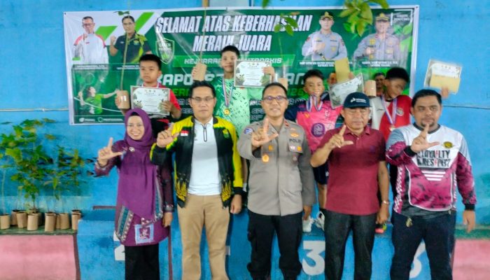 Green Policing Warnai Penutupan Turnamen Bulutangkis HUT Bhayangkara ke-80 di Tualang