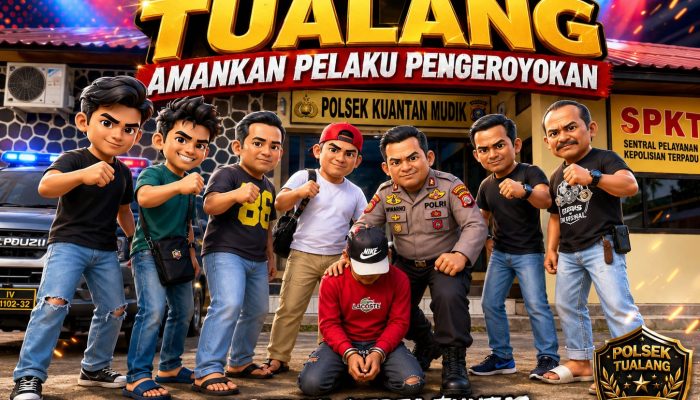 Pelarian Terhenti di Kuansing. Pelaku Pengeroyokan diamankan Tim Opsnal Polsek Tualang