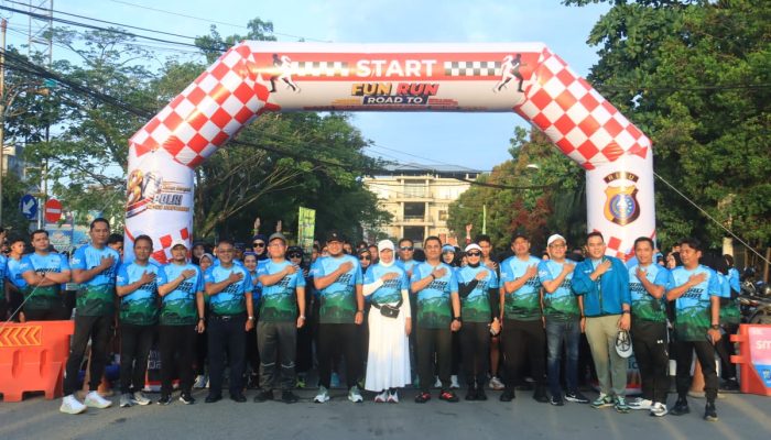 Fun Run Road to Riau Bhayangkara Run 2026 Meriah, Polres Inhil Gaungkan Semangat “Polri untuk Masyarakat