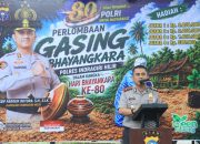 Polres Inhil Gelar Perlombaan Gasing Bhayangkara, Lestarikan Budaya Melayu dalam Semangat Hari Bhayangkara ke-80