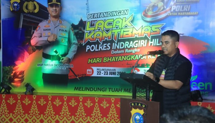 Peringati HUT Bhayangkara ke-80, Kapolres Inhil Buka Pertandingan Lacak Kamtibmas