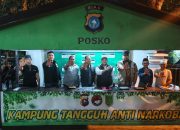 Ditresnarkoba Polda Riau Nilai Kampung Bebas Narkoba di Tembilahan dalam Rangka Hari Bhayangkara ke-80