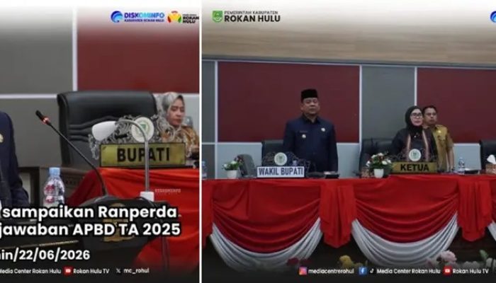 Rapat Paripurna DPRD Rohul, Realisasi Belanja Keuangan Daerah Tahun 2025 Tembus 92,78 Persen