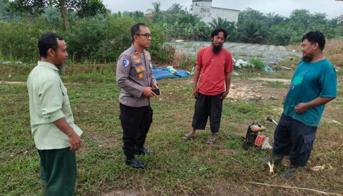 Polsek Tualang Pantau Progres Program Ketahanan Pangan di Pondok Pesantren Abu Huroiroh
