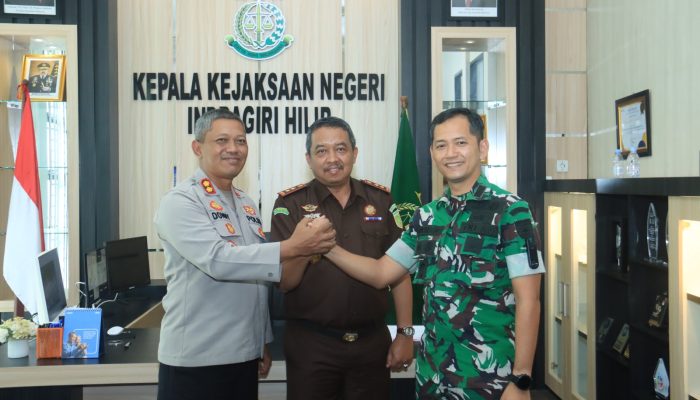 Kapolres Indragiri Hilir Perkuat Sinergitas TNI, Polri, dan Kejaksaan Melalui Silaturahmi
