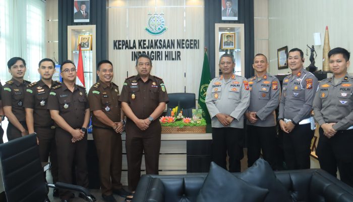 Polres Indragiri Hilir Pererat Sinergitas dengan Kejaksaan Negeri Inhil pada Hari Bakti Adhyaksa ke-66
