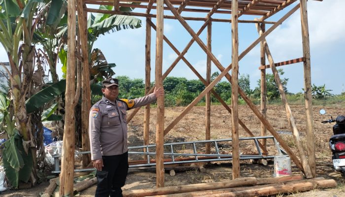 Polsek Tualang Tinjau Pembersihan Lahan dan Pembangunan Tangki Air di Lokasi Ketahanan Pangan
