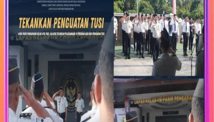 “Lapas Pasir Pangarayan Gelar Apel Pagi, Kalapas Tekankan Pelaksanaan 15 Program Aksi dan Penguatan Tusi