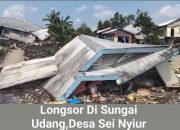 Abrasi di Tanah Merah Inhil: 4 Rumah dan 1 Rumah Tahfiz Hanyut Terseret Longsor