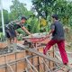 Kodim 0314/Inhil Terus Pacu Pembangunan Jembatan Gantung Perintis Garuda di Seberang Tembilahan