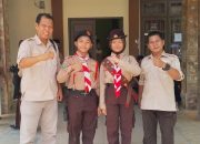 Dua Anggota Pramuka Penggalang Utusan Kwarran Tembilahan Siap Ikuti Jambore Nasional XII di Cibubur