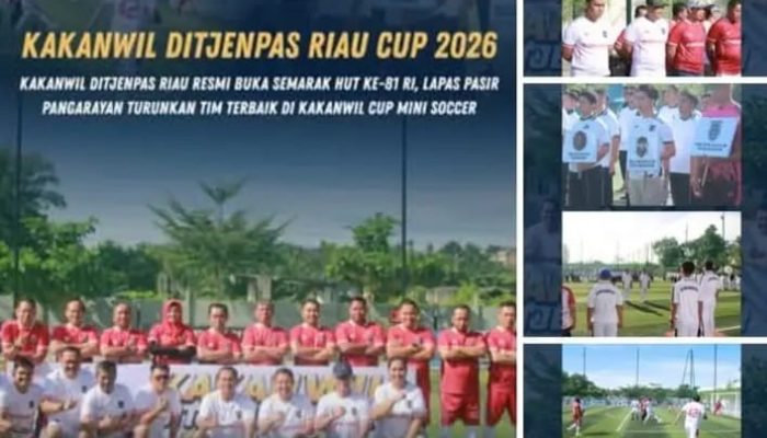 “Kakanwil Ditijenpas Riau Resmi Buka Semarak HUT Ke -81 RI,Lapas Pasir Pengarayan Turun ksn Tim Terbaik diKakanwil Cup Mini Soccer”