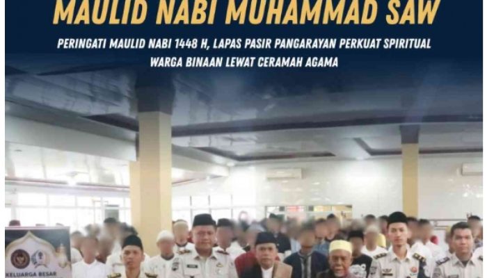 Lapas Pasir Pangarayan Gelar Peringatan Maulid Nabi Muhammad SAW