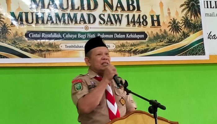 Peringati Hari Pramuka ke-65 dan Maulid Nabi, Kwarcab 0402 Indragiri Hilir Gelar Lomba Maulid Al-Habsyi dan Pidato