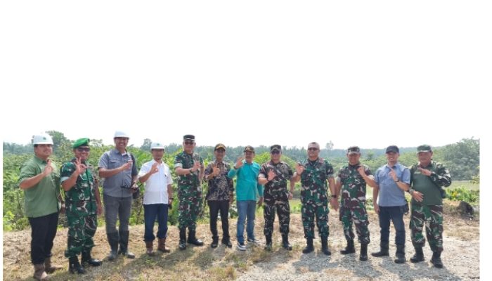 Tim Penyuluhan Karhutla Mabes TNI Tinjau Embung Sei Rokan, Jadi Andalan Antisipasi Kebakaran Lahan