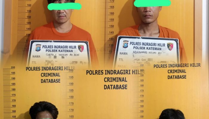 Polsek Kateman Ungkap Kasus Curat, Lima Orang Diamankan dalam Pengembangan Perkara