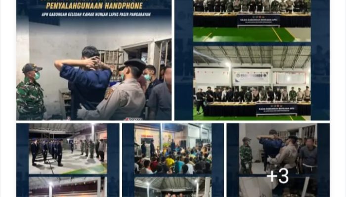 Lapas Pasir Pengaraian Digeledah APH Gabungan, 268 Petugas dan Warga Binaan Dites Urine