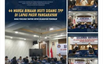 Seleksi Calon Tamping, Lapas Pasir Pengaraian Gelar Sidang TPP bagi 44 Warga Binaan