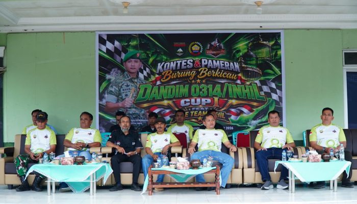 Meriahkan HUT TNI ke-81, Kodim 0314/Inhil Gelar Kontes Burung Berkicau
